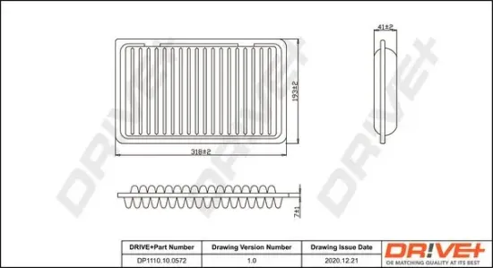 Luftfilter Dr!ve+ DP1110.10.0572 Bild Luftfilter Dr!ve+ DP1110.10.0572
