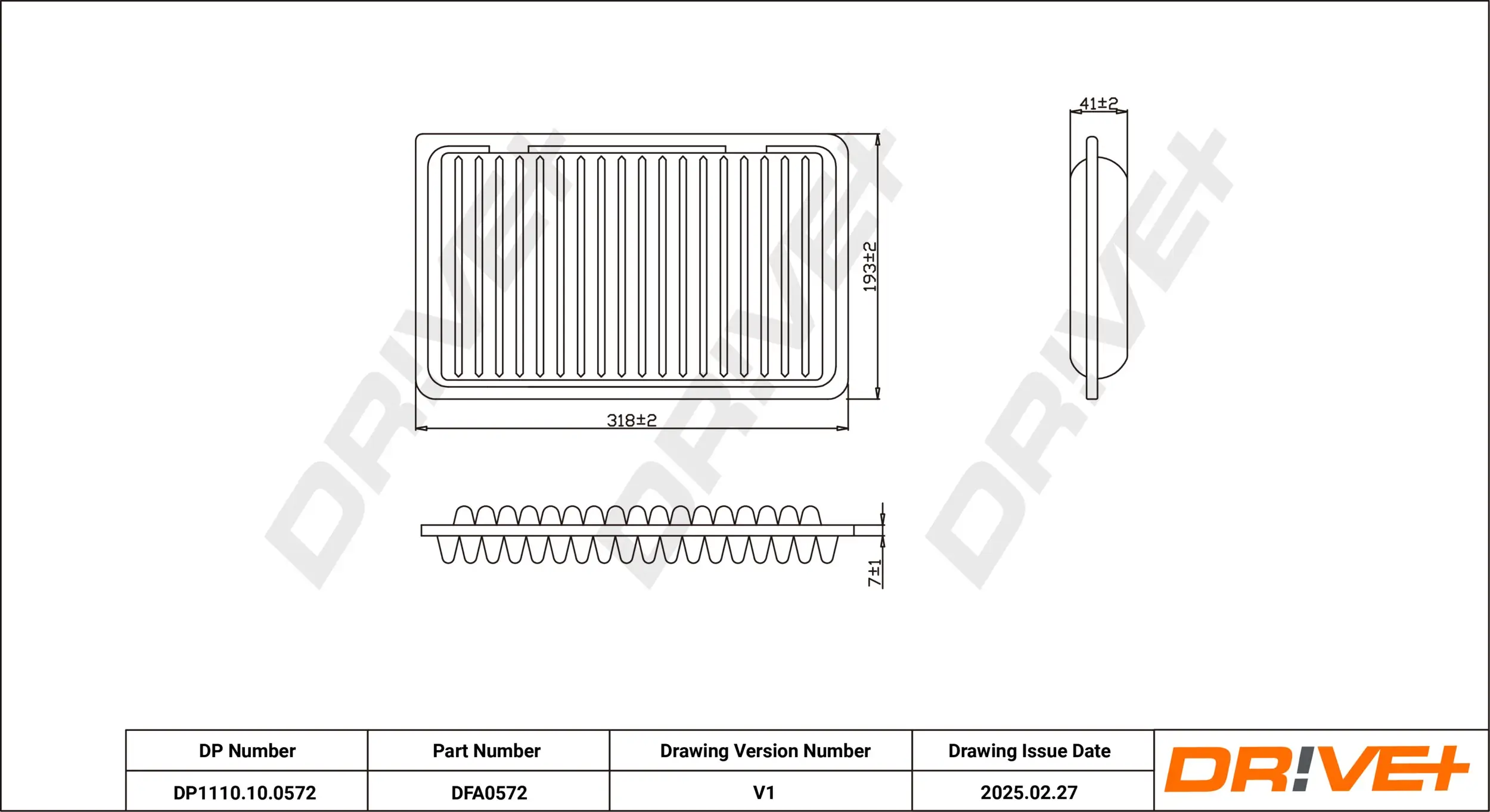 Luftfilter Dr!ve+ DP1110.10.0572