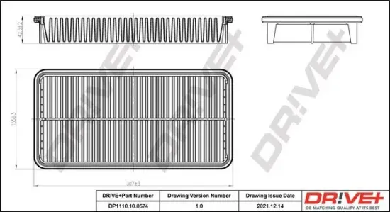 Luftfilter Dr!ve+ DP1110.10.0574 Bild Luftfilter Dr!ve+ DP1110.10.0574