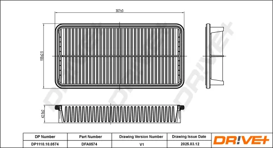 Luftfilter Dr!ve+ DP1110.10.0574 Bild Luftfilter Dr!ve+ DP1110.10.0574