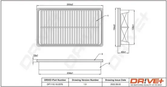 Luftfilter Dr!ve+ DP1110.10.0576 Bild Luftfilter Dr!ve+ DP1110.10.0576