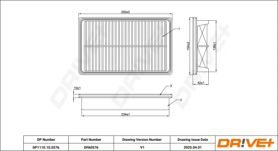 Luftfilter Dr!ve+ DP1110.10.0576 Bild Luftfilter Dr!ve+ DP1110.10.0576