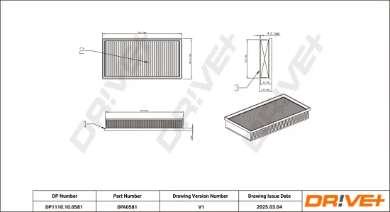 Luftfilter Dr!ve+ DP1110.10.0581 Bild Luftfilter Dr!ve+ DP1110.10.0581