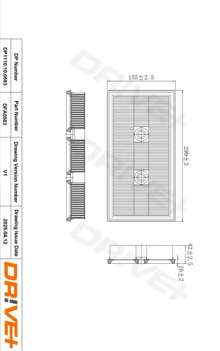 Luftfilter Dr!ve+ DP1110.10.0583 Bild Luftfilter Dr!ve+ DP1110.10.0583