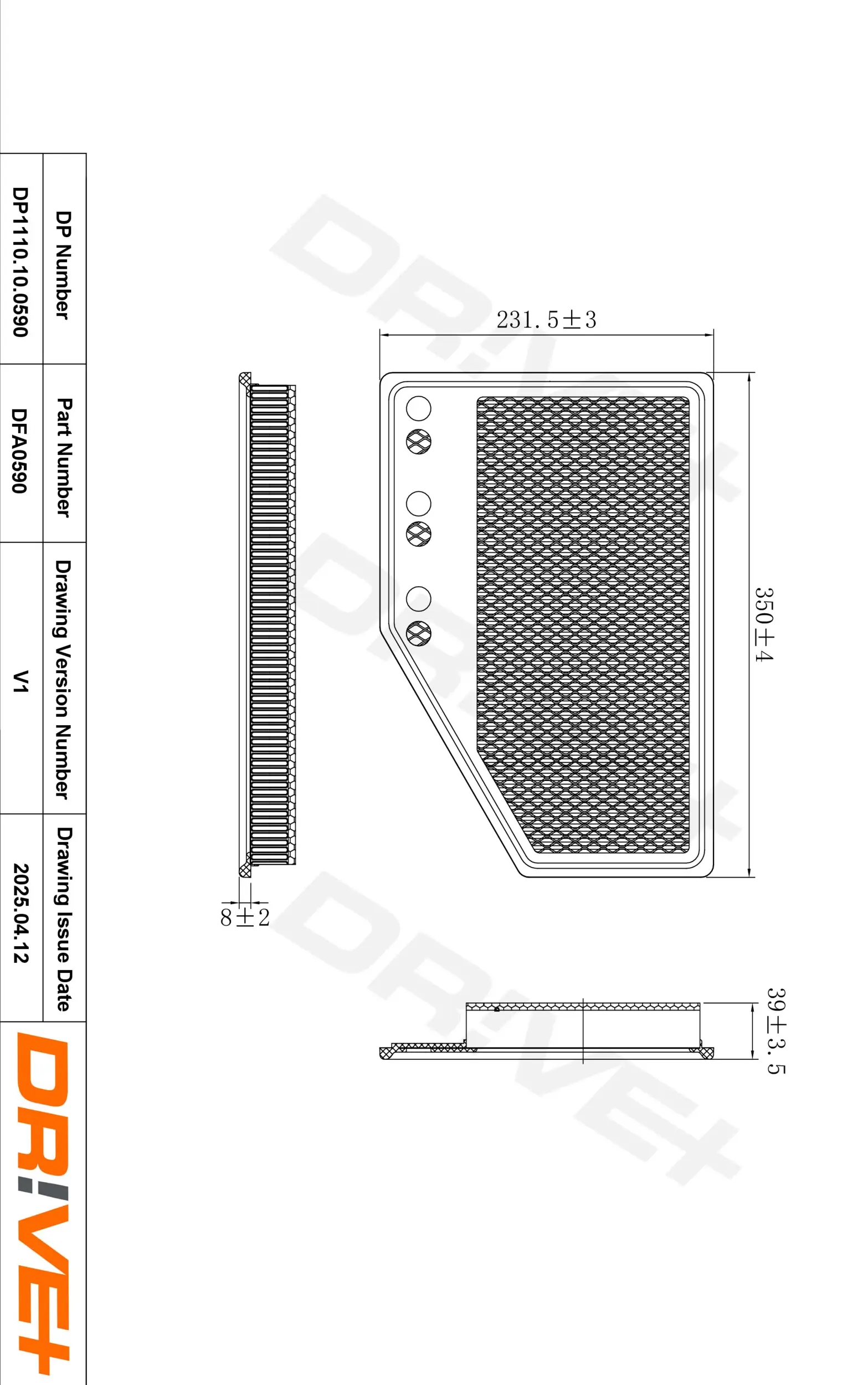 Luftfilter Dr!ve+ DP1110.10.0590