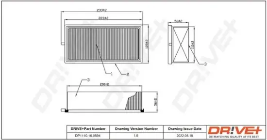 Luftfilter Dr!ve+ DP1110.10.0594 Bild Luftfilter Dr!ve+ DP1110.10.0594