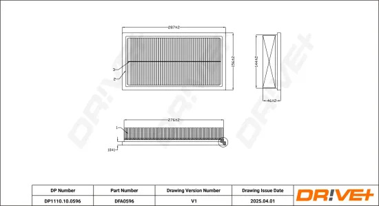 Luftfilter Dr!ve+ DP1110.10.0596 Bild Luftfilter Dr!ve+ DP1110.10.0596