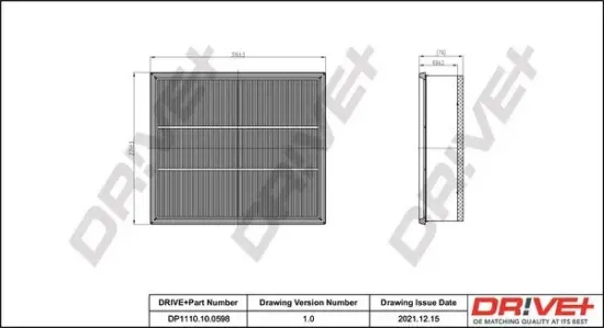 Luftfilter Dr!ve+ DP1110.10.0598 Bild Luftfilter Dr!ve+ DP1110.10.0598