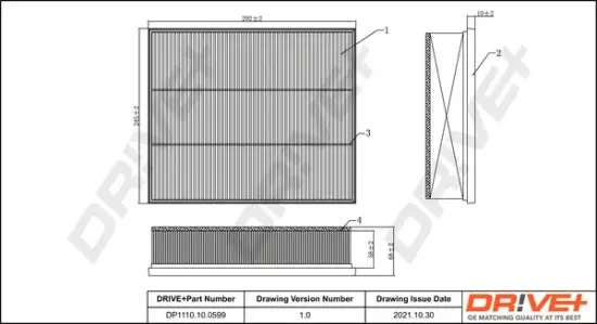 Luftfilter Dr!ve+ DP1110.10.0599 Bild Luftfilter Dr!ve+ DP1110.10.0599