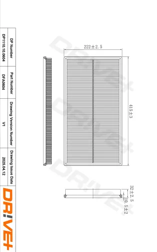 Luftfilter Dr!ve+ DP1110.10.0604 Bild Luftfilter Dr!ve+ DP1110.10.0604