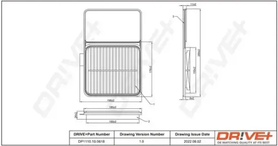 Luftfilter Dr!ve+ DP1110.10.0618 Bild Luftfilter Dr!ve+ DP1110.10.0618