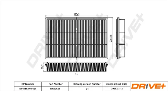 Luftfilter Dr!ve+ DP1110.10.0621 Bild Luftfilter Dr!ve+ DP1110.10.0621