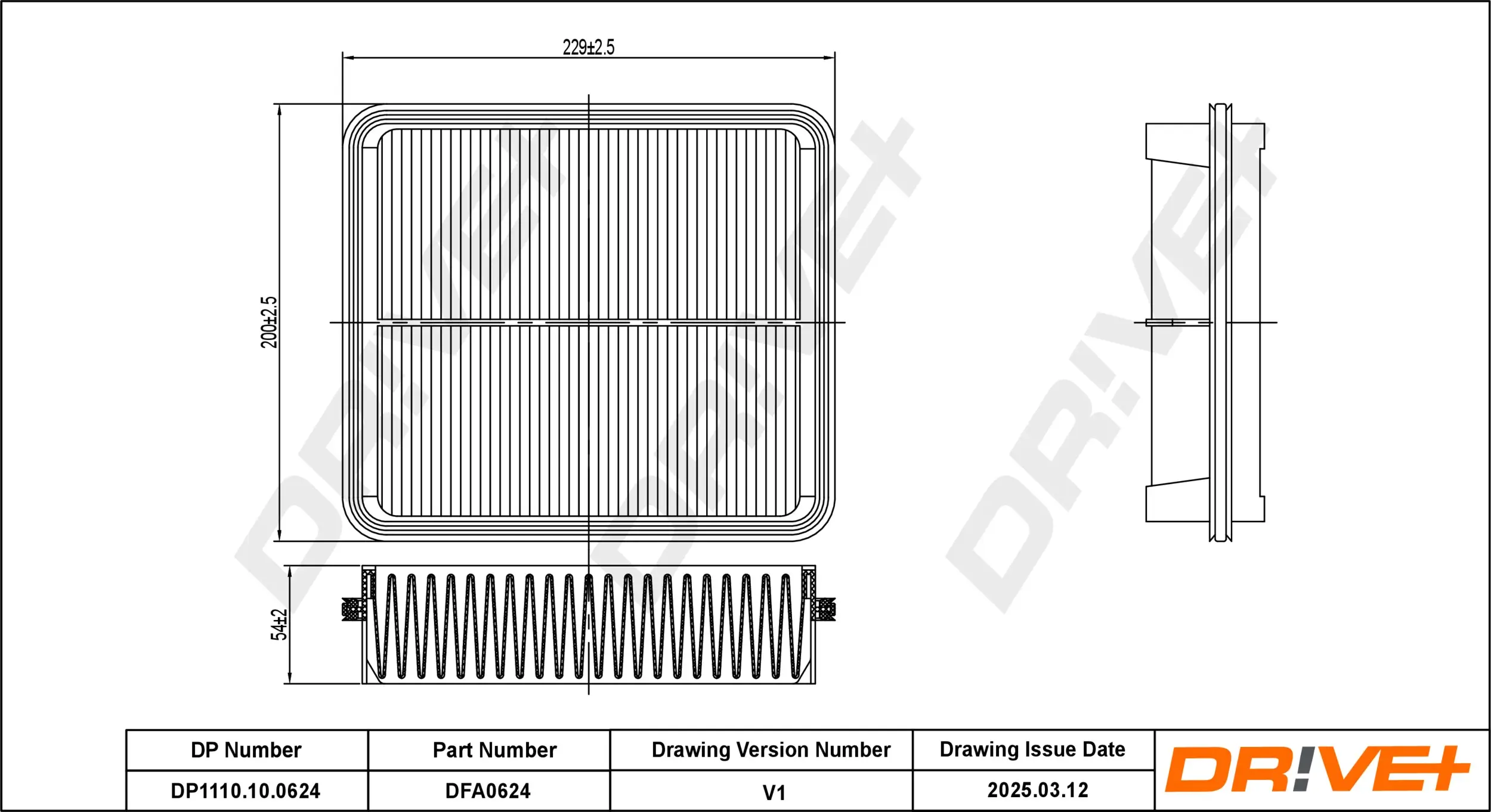 Luftfilter Dr!ve+ DP1110.10.0624