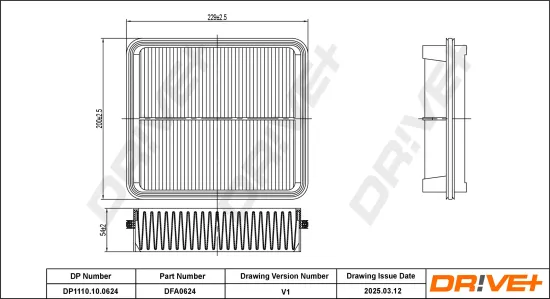 Luftfilter Dr!ve+ DP1110.10.0624 Bild Luftfilter Dr!ve+ DP1110.10.0624