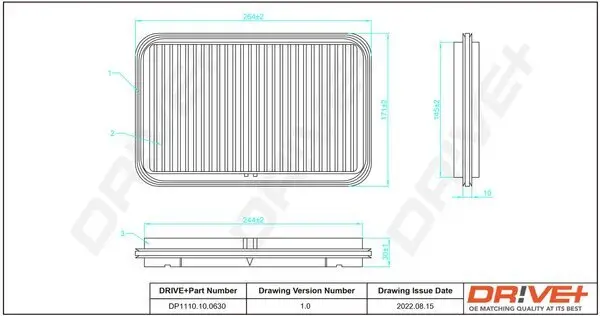 Luftfilter DR!VE+ DP1110.10.0630