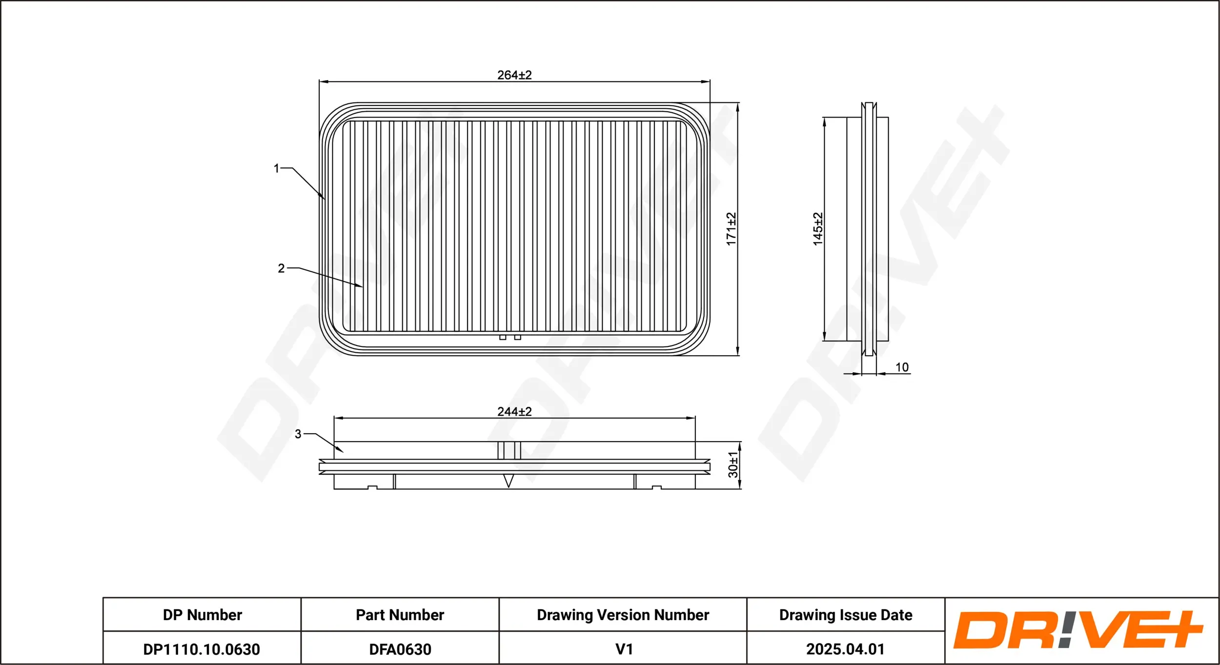 Luftfilter Dr!ve+ DP1110.10.0630
