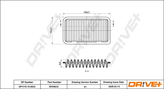 Luftfilter Dr!ve+ DP1110.10.0632 Bild Luftfilter Dr!ve+ DP1110.10.0632