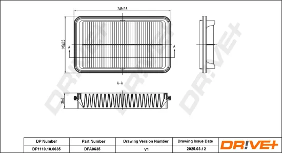 Luftfilter Dr!ve+ DP1110.10.0635 Bild Luftfilter Dr!ve+ DP1110.10.0635