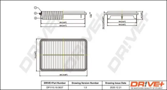 Luftfilter Dr!ve+ DP1110.10.0637 Bild Luftfilter Dr!ve+ DP1110.10.0637