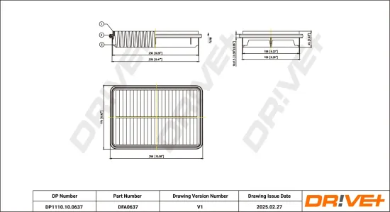Luftfilter Dr!ve+ DP1110.10.0637 Bild Luftfilter Dr!ve+ DP1110.10.0637