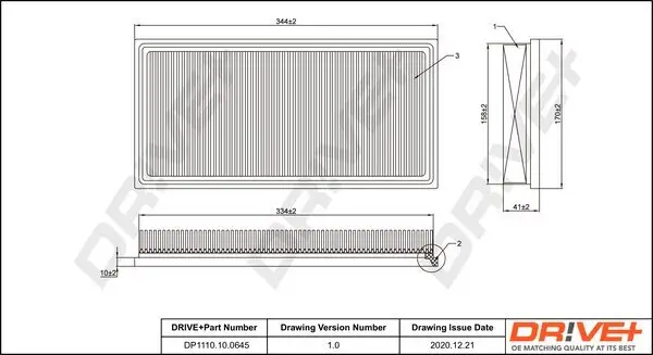 Luftfilter DR!VE+ DP1110.10.0645