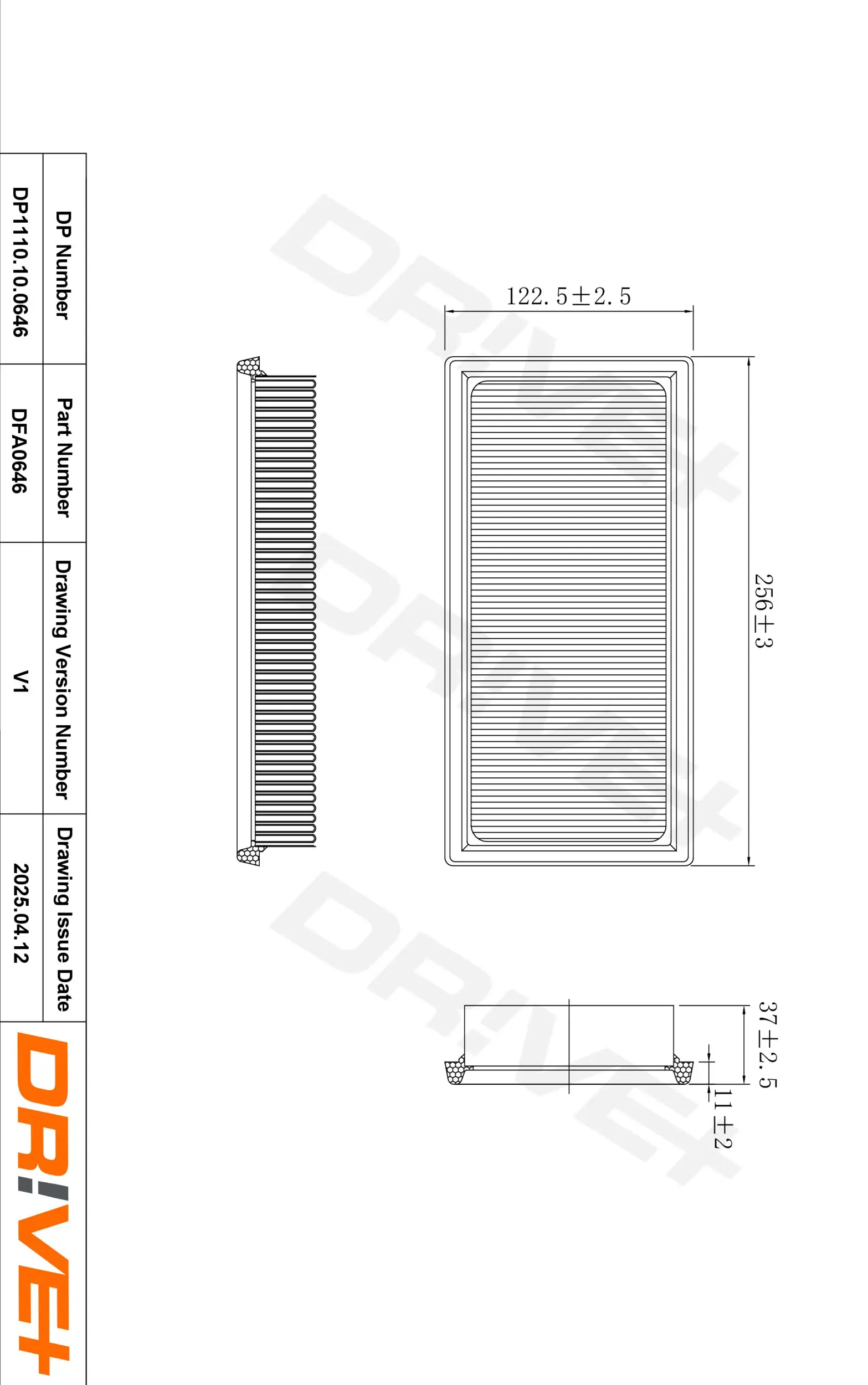 Luftfilter Dr!ve+ DP1110.10.0646