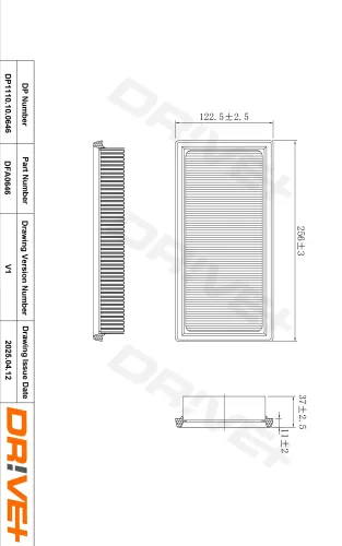 Luftfilter Dr!ve+ DP1110.10.0646 Bild Luftfilter Dr!ve+ DP1110.10.0646