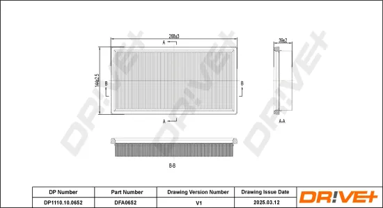 Luftfilter Dr!ve+ DP1110.10.0652 Bild Luftfilter Dr!ve+ DP1110.10.0652