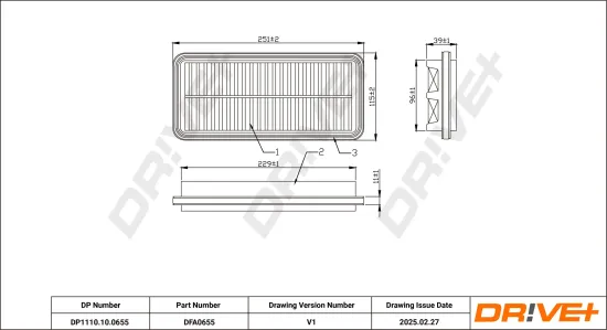 Luftfilter Dr!ve+ DP1110.10.0655 Bild Luftfilter Dr!ve+ DP1110.10.0655