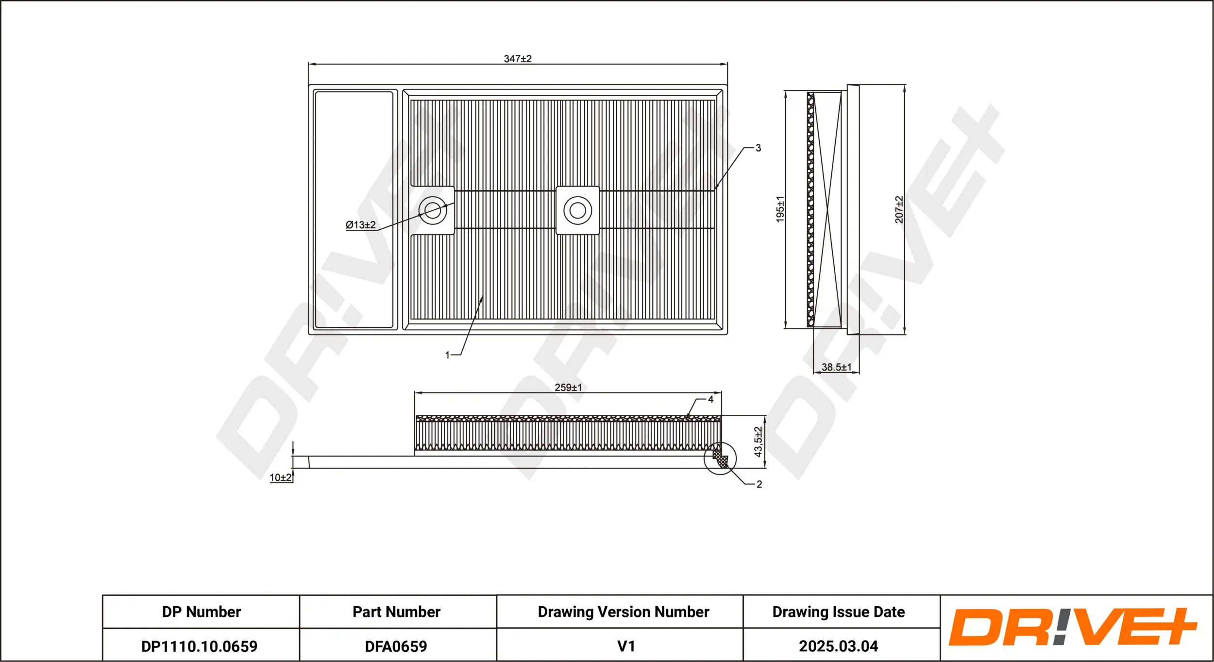 Luftfilter Dr!ve+ DP1110.10.0659