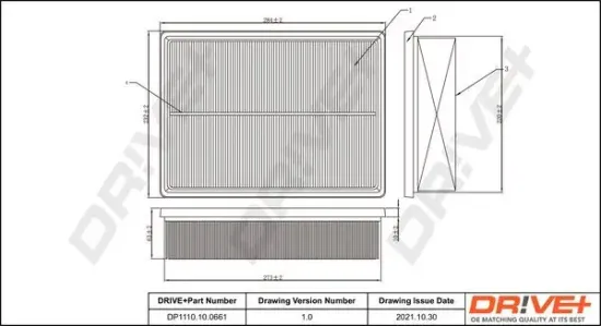 Luftfilter Dr!ve+ DP1110.10.0661 Bild Luftfilter Dr!ve+ DP1110.10.0661