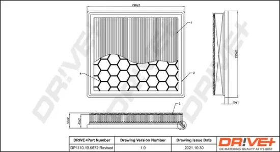 Luftfilter Dr!ve+ DP1110.10.0672 Bild Luftfilter Dr!ve+ DP1110.10.0672