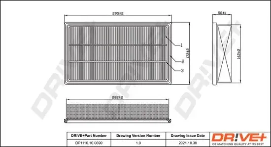 Luftfilter Dr!ve+ DP1110.10.0690 Bild Luftfilter Dr!ve+ DP1110.10.0690