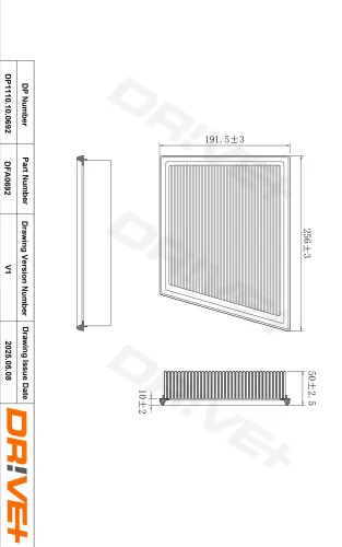Luftfilter Dr!ve+ DP1110.10.0692 Bild Luftfilter Dr!ve+ DP1110.10.0692
