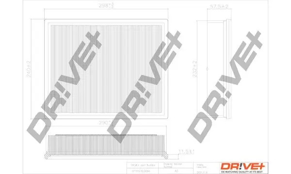 Luftfilter Dr!ve+ DP1110.10.0694
