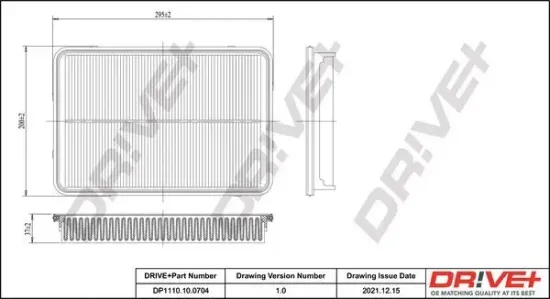 Luftfilter Dr!ve+ DP1110.10.0704 Bild Luftfilter Dr!ve+ DP1110.10.0704