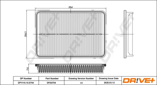 Luftfilter Dr!ve+ DP1110.10.0704 Bild Luftfilter Dr!ve+ DP1110.10.0704
