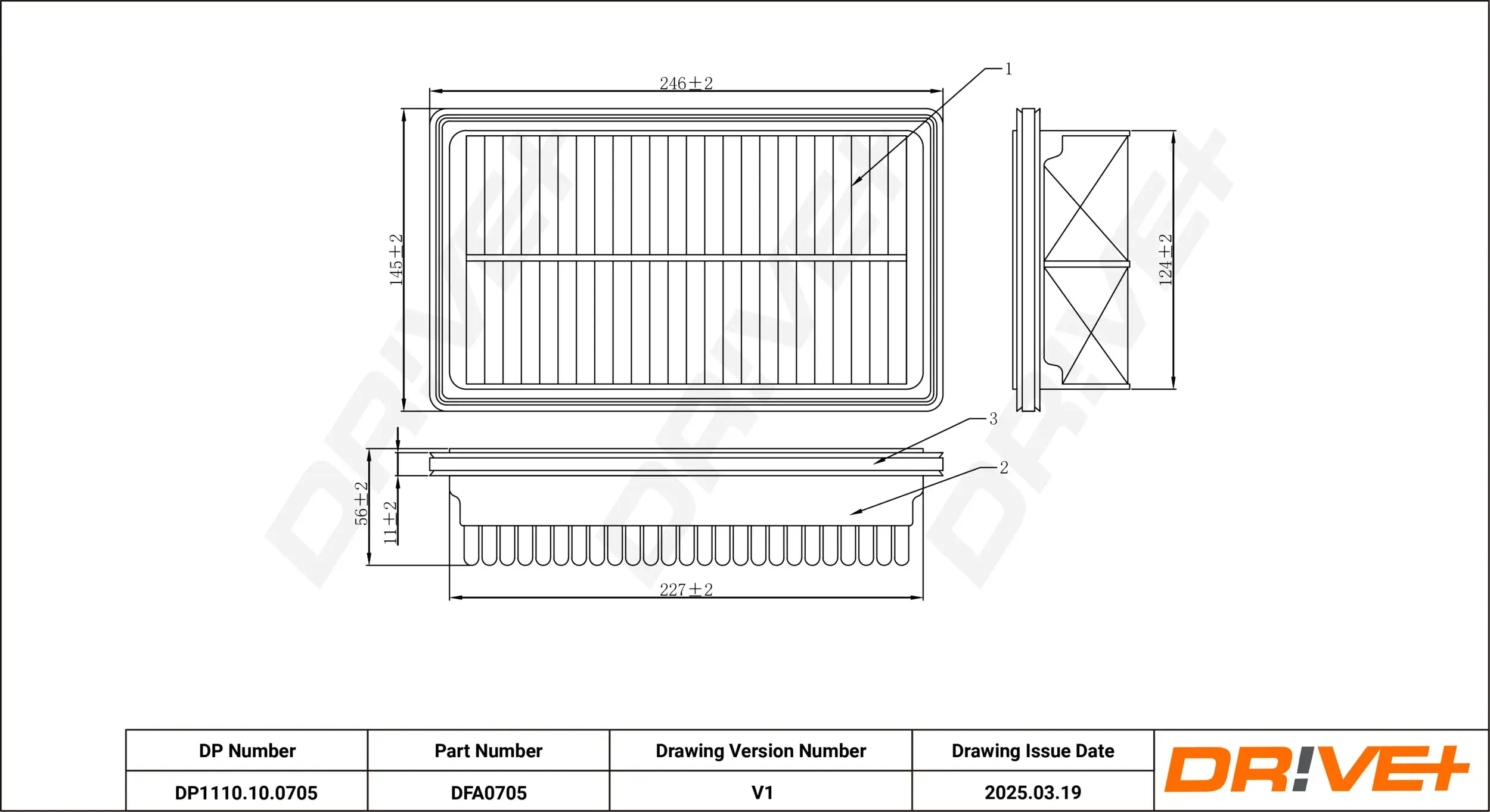 Luftfilter Dr!ve+ DP1110.10.0705