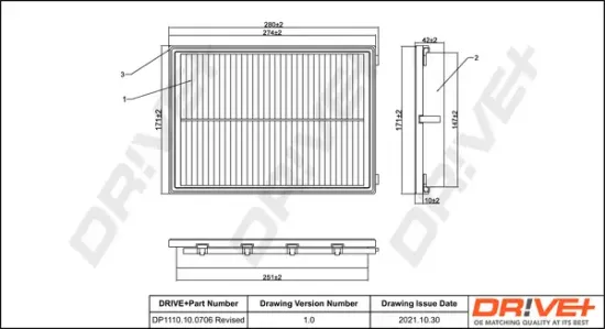 Luftfilter Dr!ve+ DP1110.10.0706 Bild Luftfilter Dr!ve+ DP1110.10.0706
