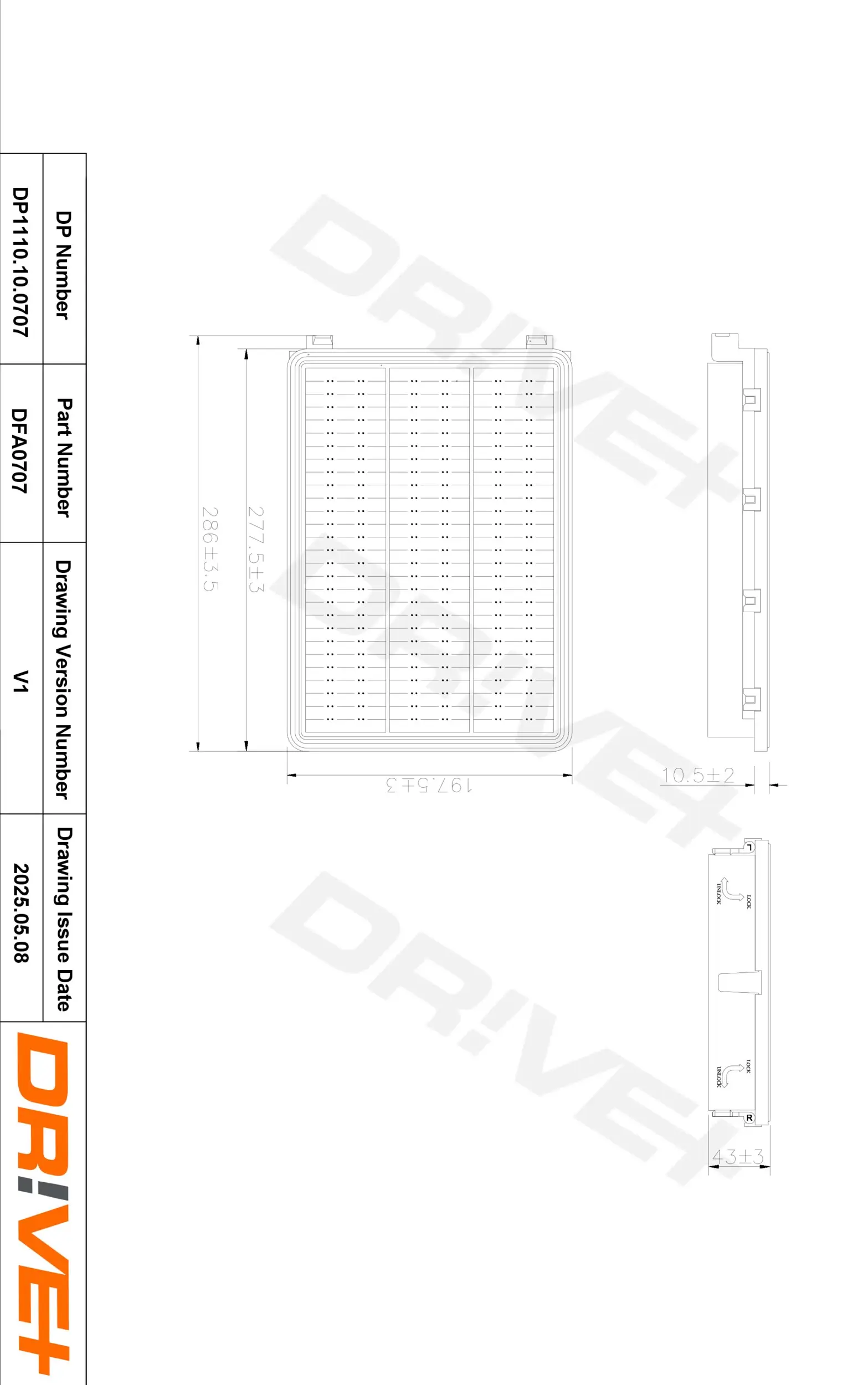 Luftfilter Dr!ve+ DP1110.10.0707