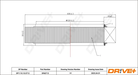 Luftfilter DR!VE+ DP1110.10.0713 Bild Luftfilter DR!VE+ DP1110.10.0713