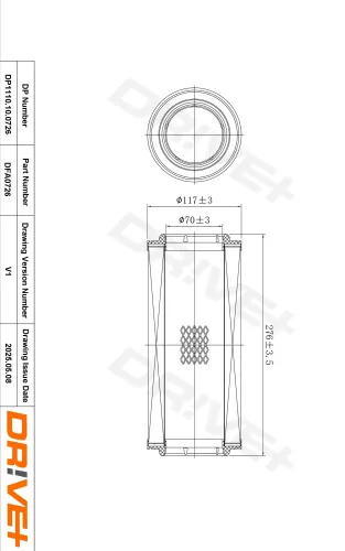 Luftfilter Dr!ve+ DP1110.10.0726 Bild Luftfilter Dr!ve+ DP1110.10.0726