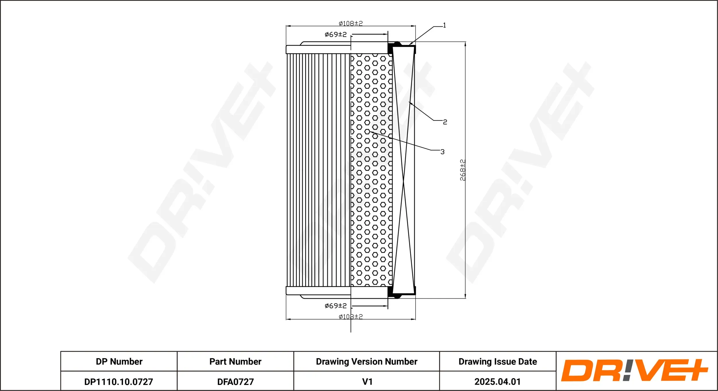 Luftfilter Dr!ve+ DP1110.10.0727