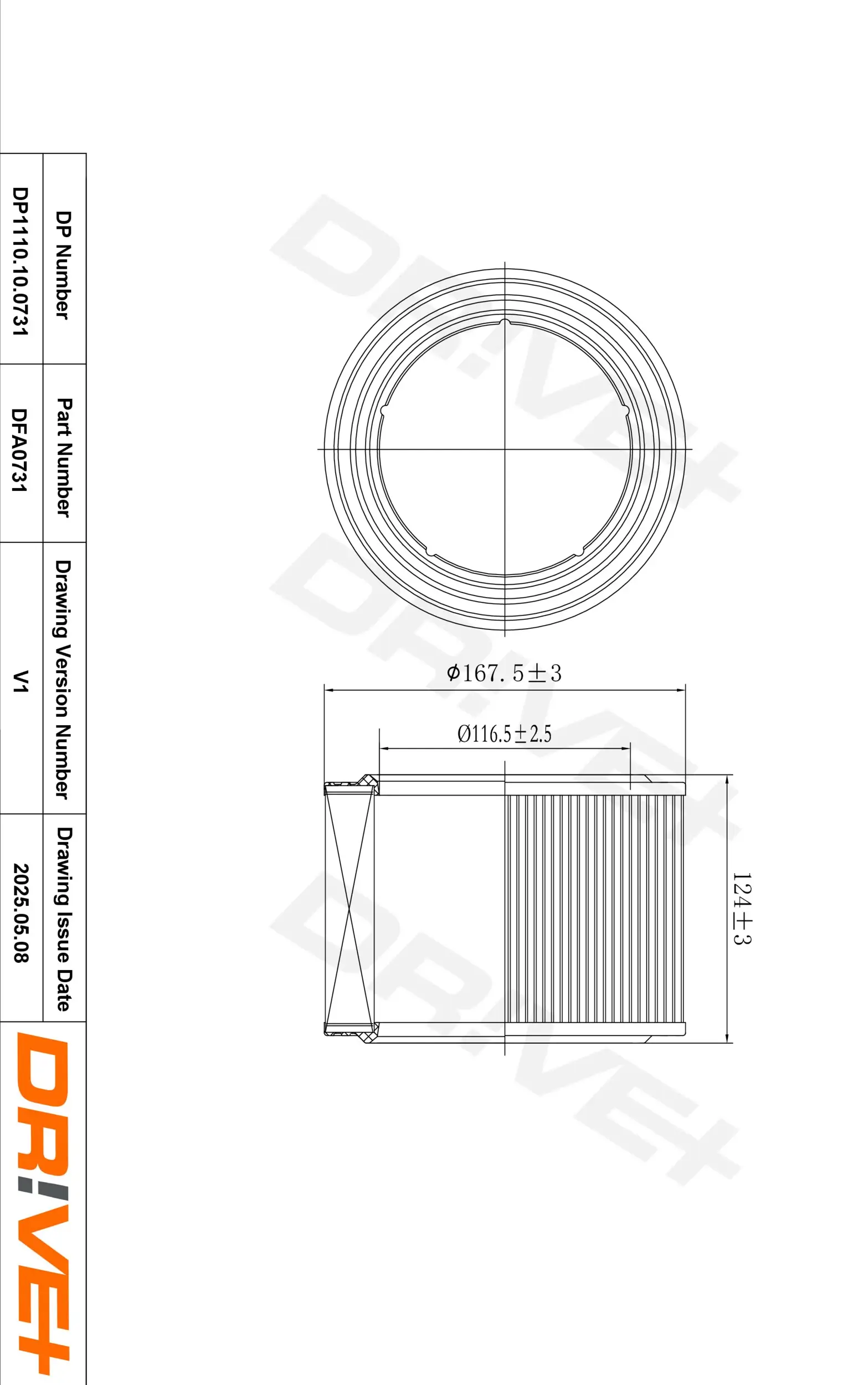 Luftfilter Dr!ve+ DP1110.10.0731