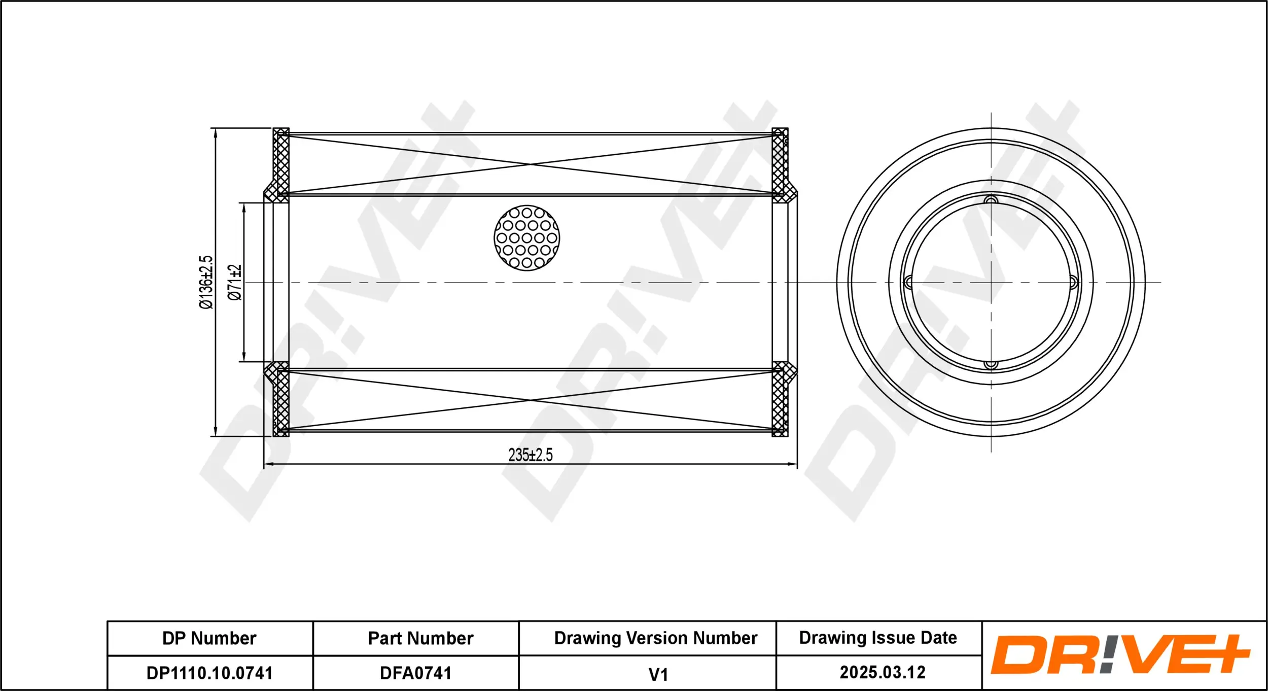 Luftfilter Dr!ve+ DP1110.10.0741