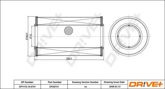 Luftfilter Dr!ve+ DP1110.10.0741 Bild Luftfilter Dr!ve+ DP1110.10.0741