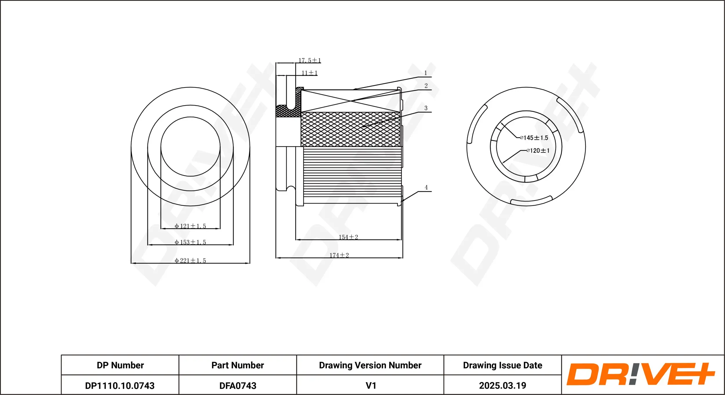 Luftfilter Dr!ve+ DP1110.10.0743