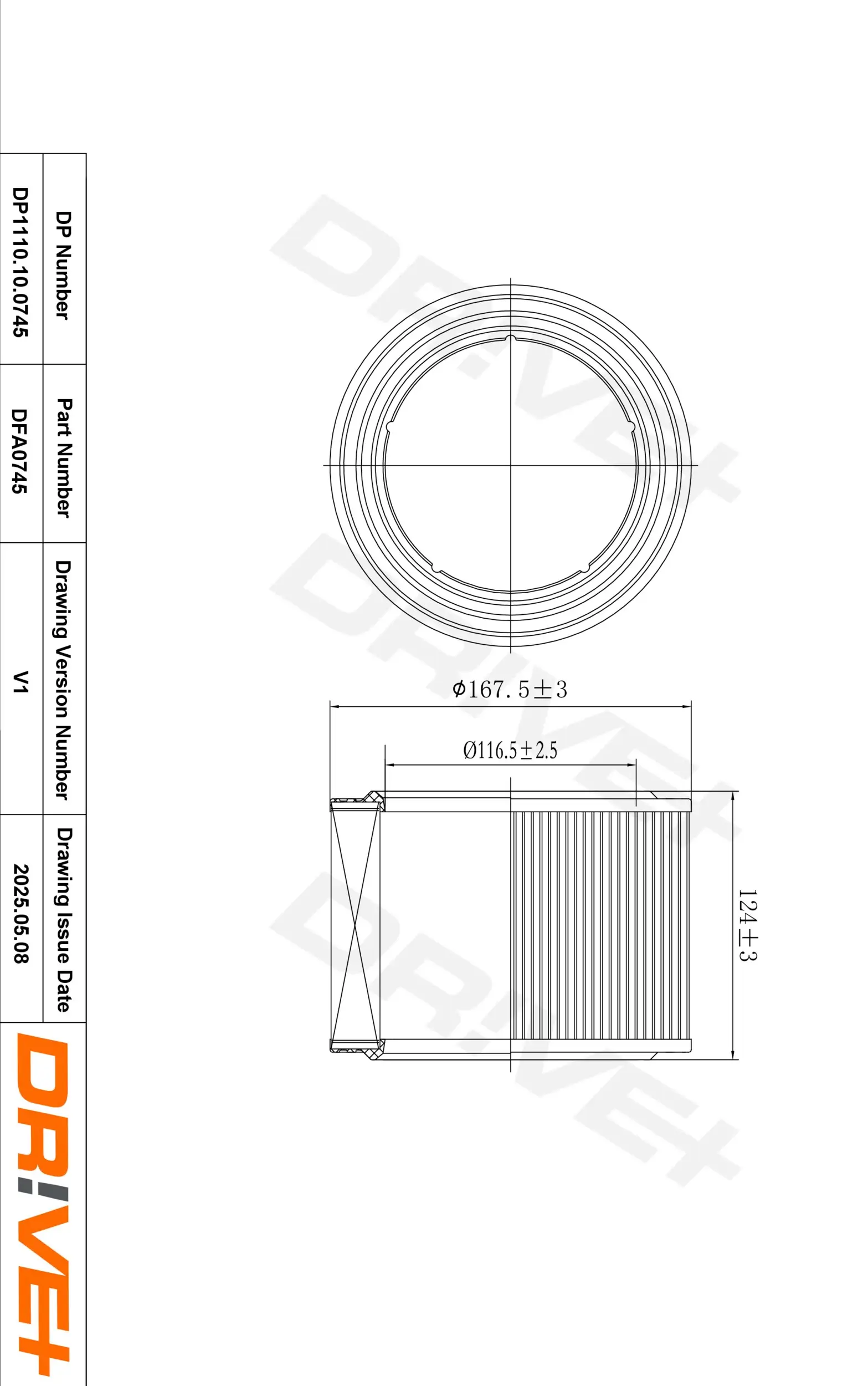 Luftfilter Dr!ve+ DP1110.10.0745