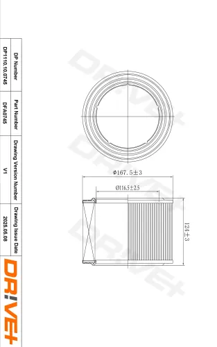 Luftfilter Dr!ve+ DP1110.10.0745 Bild Luftfilter Dr!ve+ DP1110.10.0745