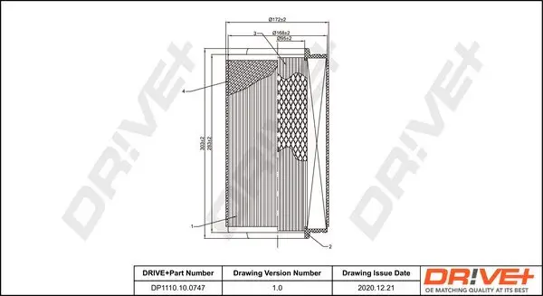 Luftfilter Dr!ve+ DP1110.10.0747